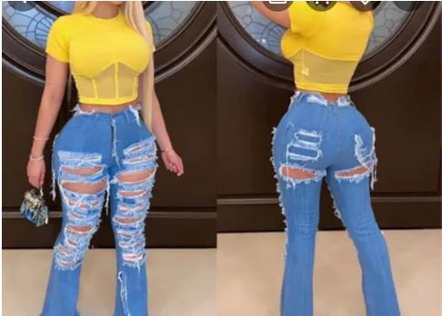 BillionaireBody Ripped Denim Jeans